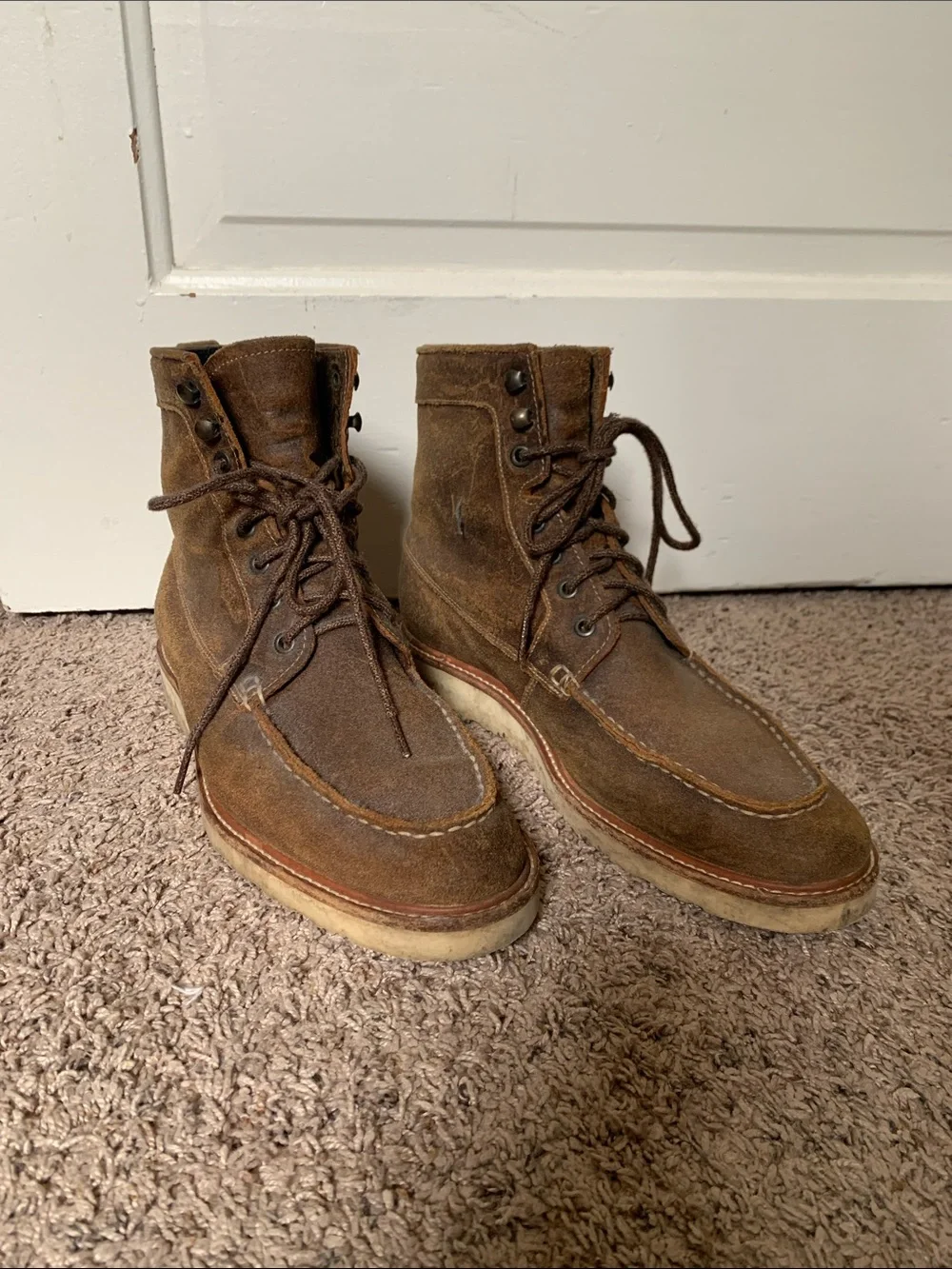 NISOLO Mateo All-Weather Moc Toe Boot Men's 9.5 Brown